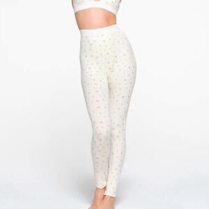 NEW Skims Cotton Rib Legging S Marigold Rosebud